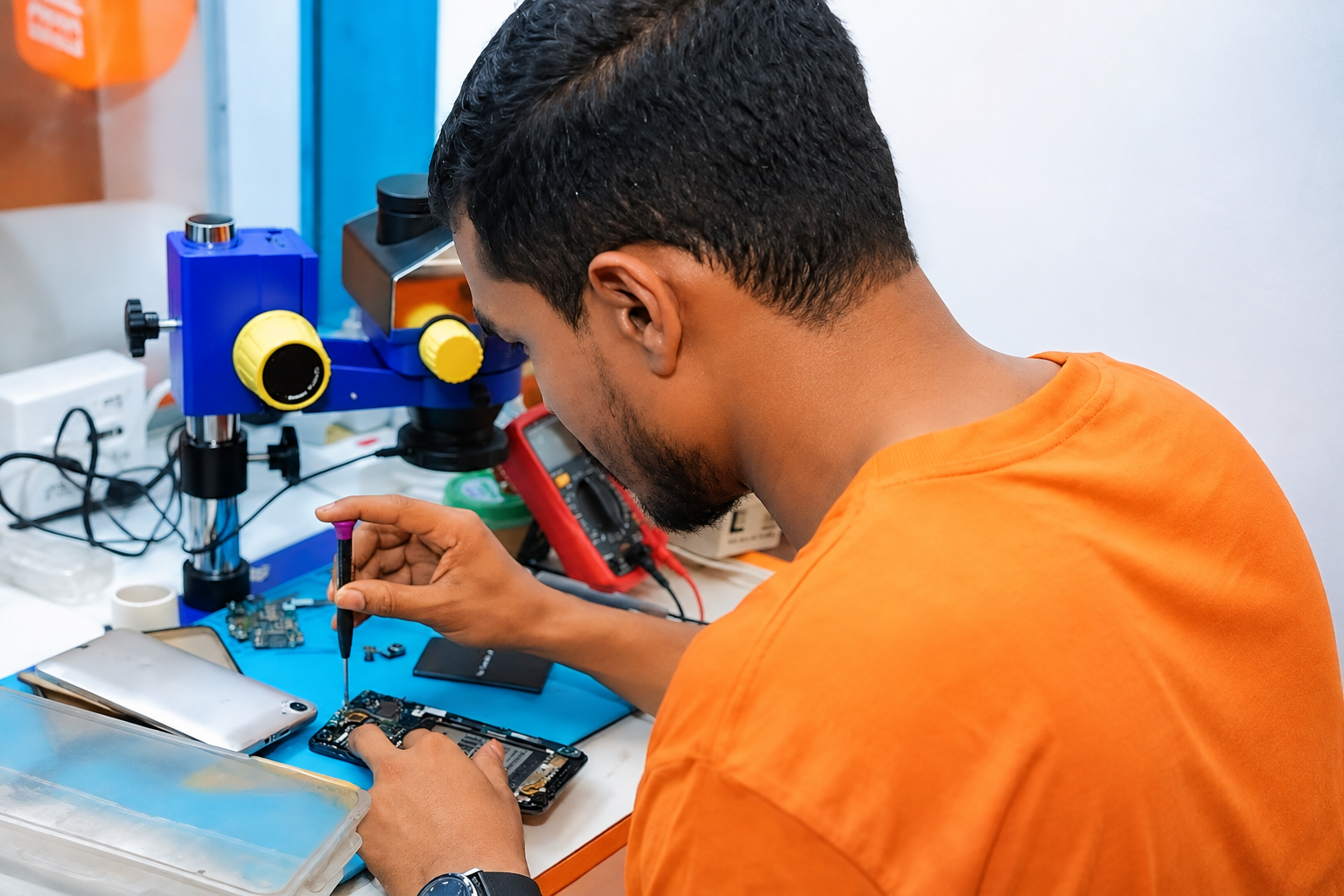 Practical mobile servicing lab